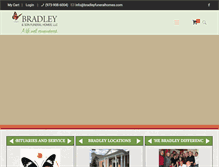 Tablet Screenshot of bradleyfuneralhomes.com
